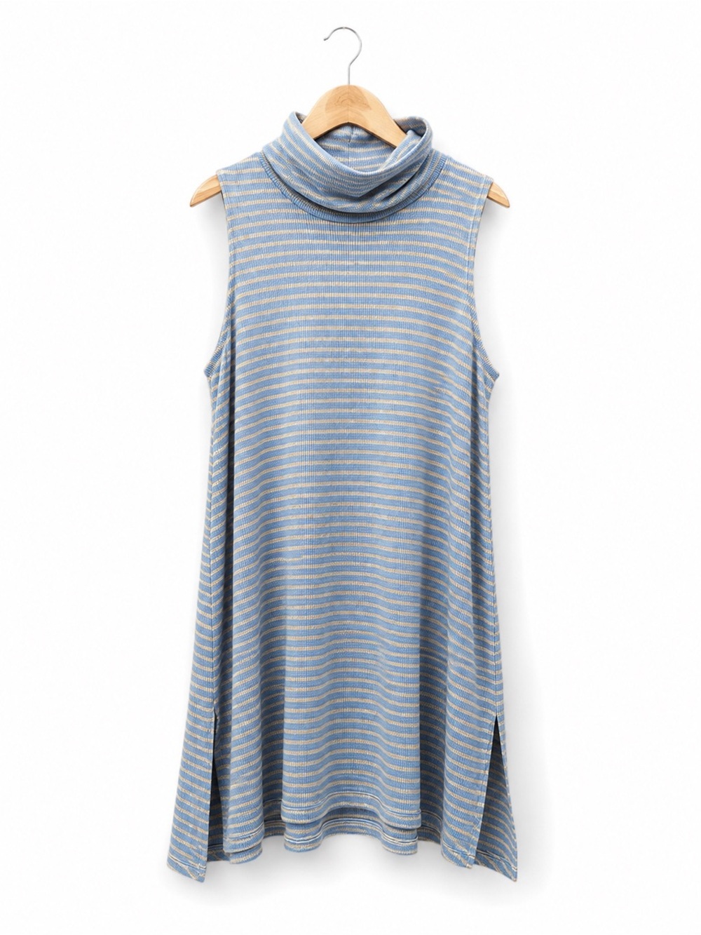 Puella for Anthropologie Striped Cowl Neck Tunic Top  Size M